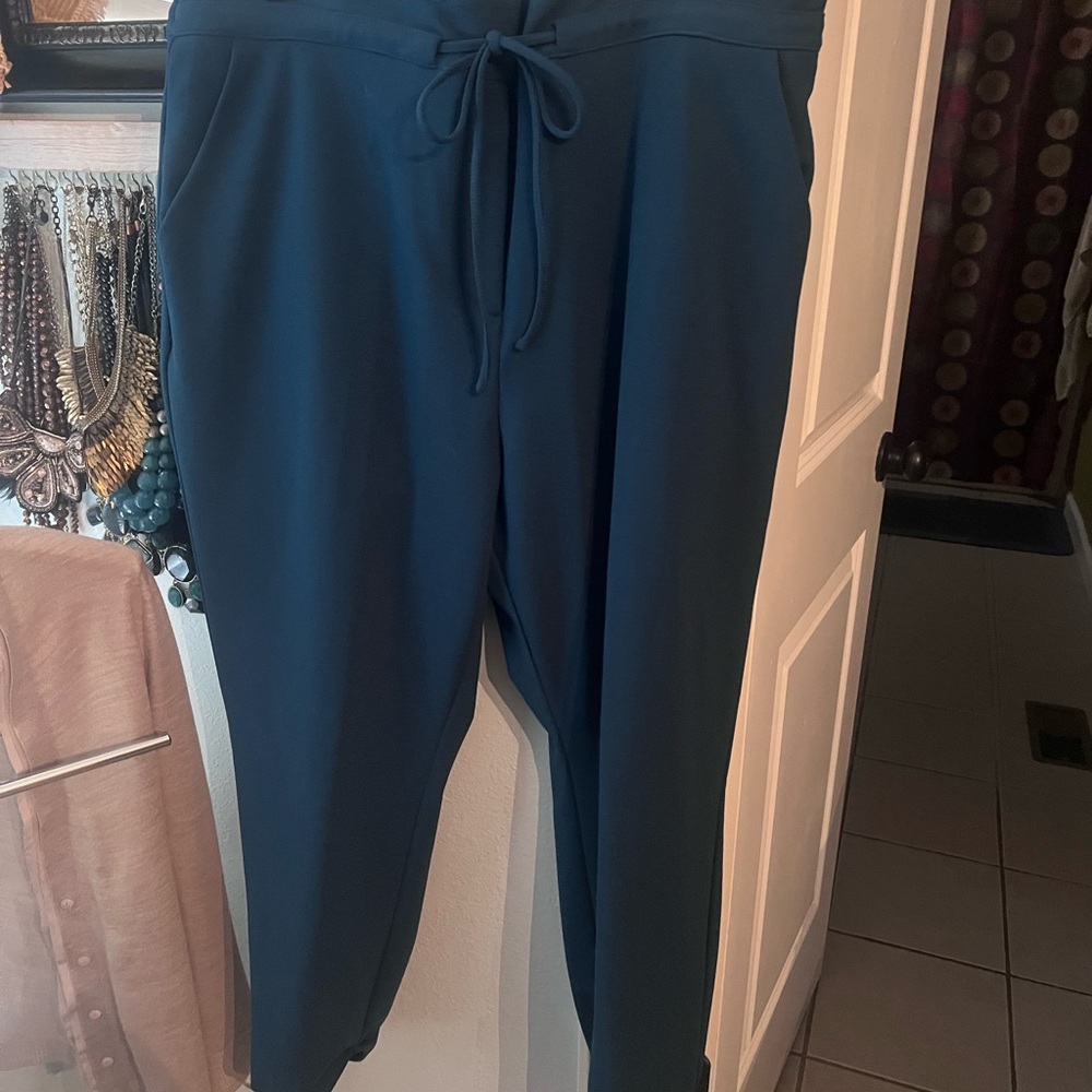 New York & Company Teal Jogger Pants